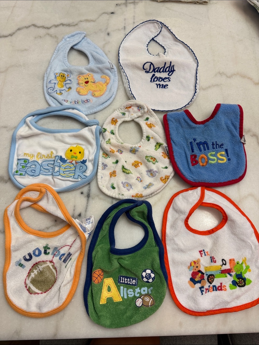 Assorted Baby Bibs - Multicolor Baby Feeding Bib Set